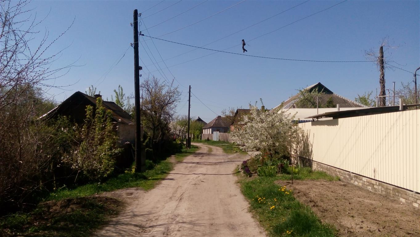 Pět minut od centra Slovjansku začíná vesnice