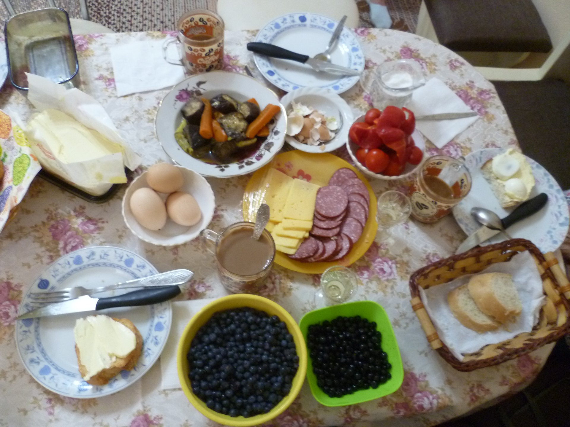 Bohatá ukrajinská snídaně