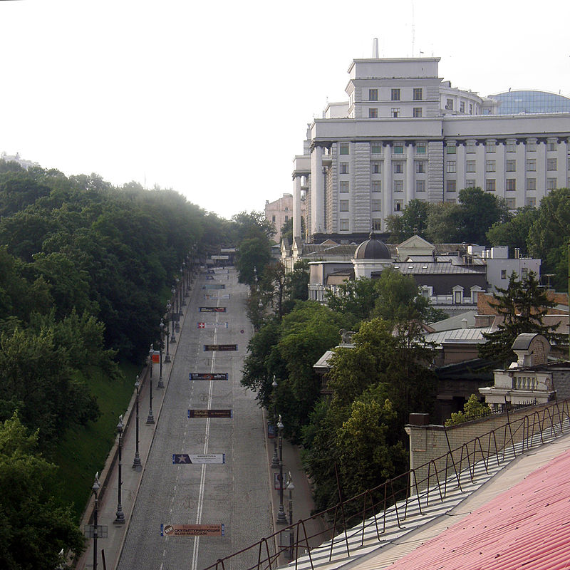 Kyjev-ulice Hruševského