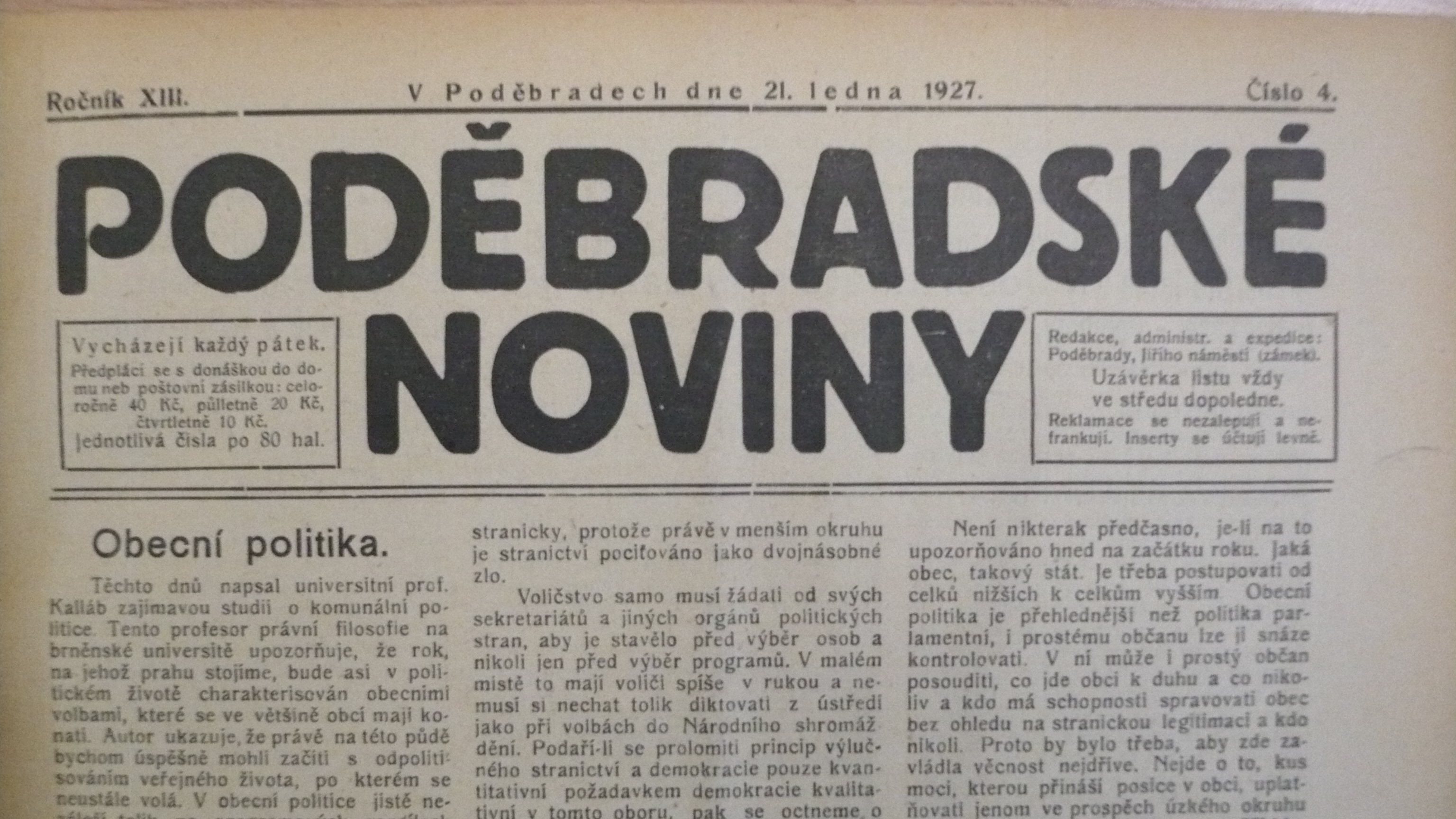Podebradske noviny