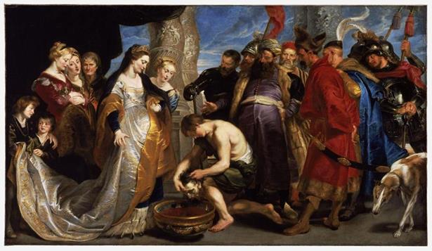 Obr. 2. Peter Paul Rubens: Tomyris s Kýrovou hlavou.