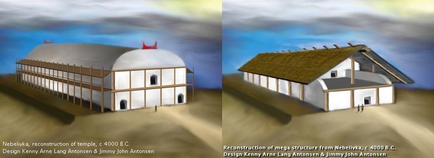Dvě verze rekonstrukce chrámu v Nebelivce
