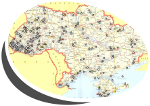 Mapa pro cestovatele po Ukrajině