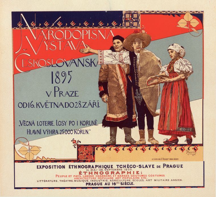 Plakát národopisné výstavy 1895